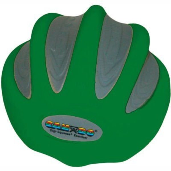 Fabrication Enterprises CanDo® Digi-Squeeze® Hand Exerciser, Small, Green, Moderate 26573